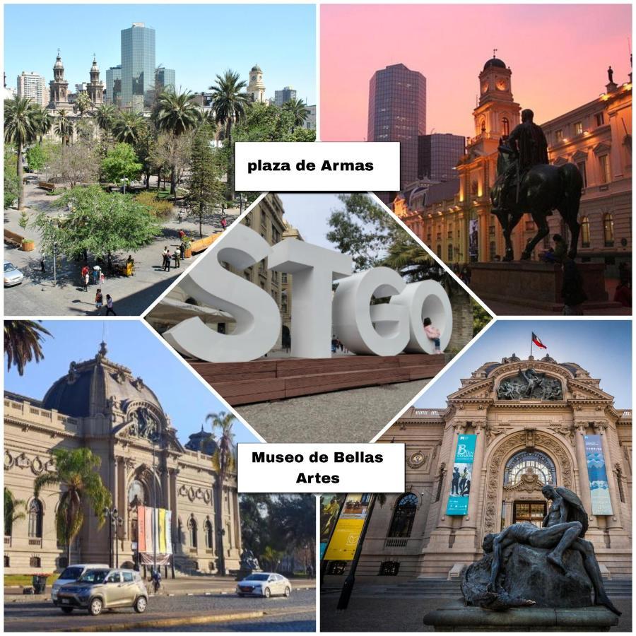 Cómodo departamento en bellas artes con vista privilegiada Santiago Exterior foto